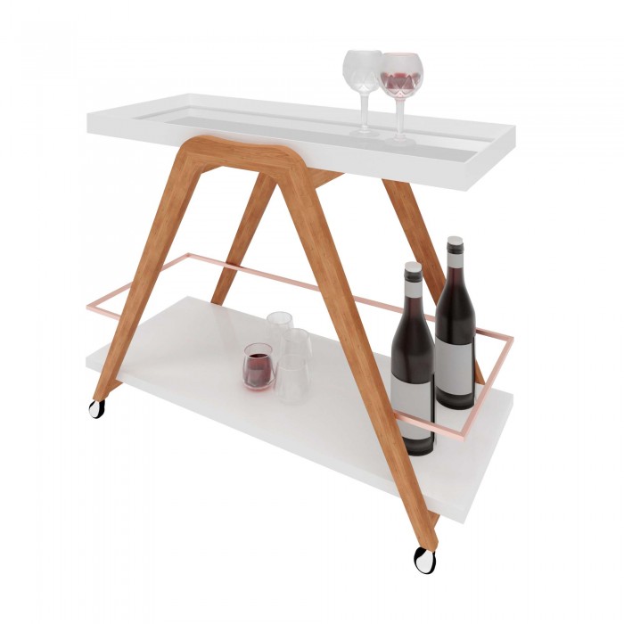 Carrinho Bar Aparador Ricco Slim
