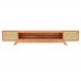 Rack Tv Ricco 273 Cm Laminado com Portas em Palhinha