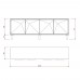 Balcão Buffet Marrocos 220 Cm 4 Pts Laca com Portas Geométricas