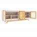 Balcão Buffet Ricco 220 Cm 4 Pts Laca com Portas em Palhinha