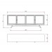 Balcão Buffet Ricco 220 Cm 4 Pts Laca com Portas em Palhinha