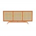 Balcão Buffet Ricco 167 Cm 3 Pts Laminado com Portas em Palhinha