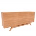 Balcão Buffet Ricco 167 Cm 3 Pts Laminado com Portas em Palhinha