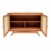 Balcão Buffet Ricco 113 Cm 2 Pts Laminado com Portas em Palhinha