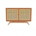 Balcão Buffet Ricco 113 Cm 2 Pts Laminado com Portas em Palhinha