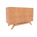 Balcão Buffet Ricco 113 Cm 2 Pts Laminado com Portas em Palhinha