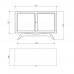 Balcão Buffet Ricco 113 Cm 2 Pts Laminado com Portas em Palhinha